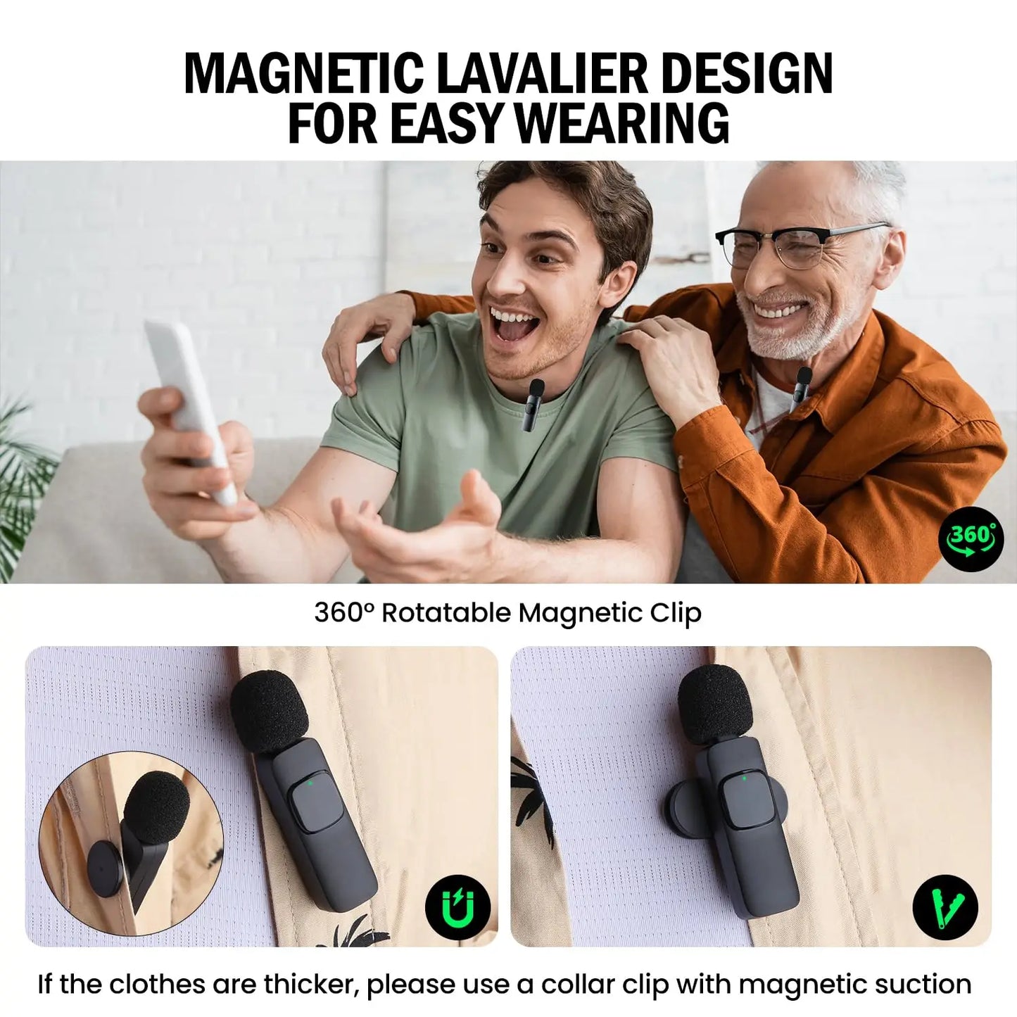 Premium Wireless Lavalier Microphone for Creators